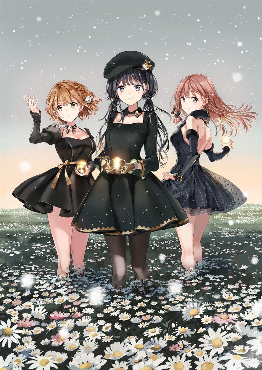 Ảnh 3 người bạn thân anime gắn bó trong mọi hoàn cảnh