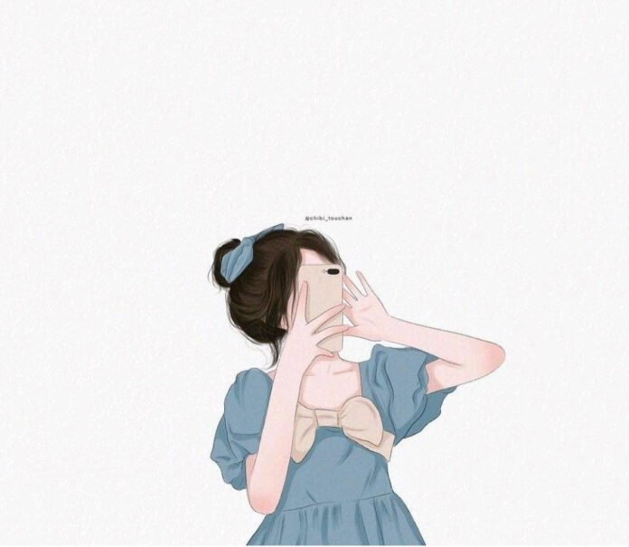 Ảnh anime che mặt với cảm xúc vui vẻ