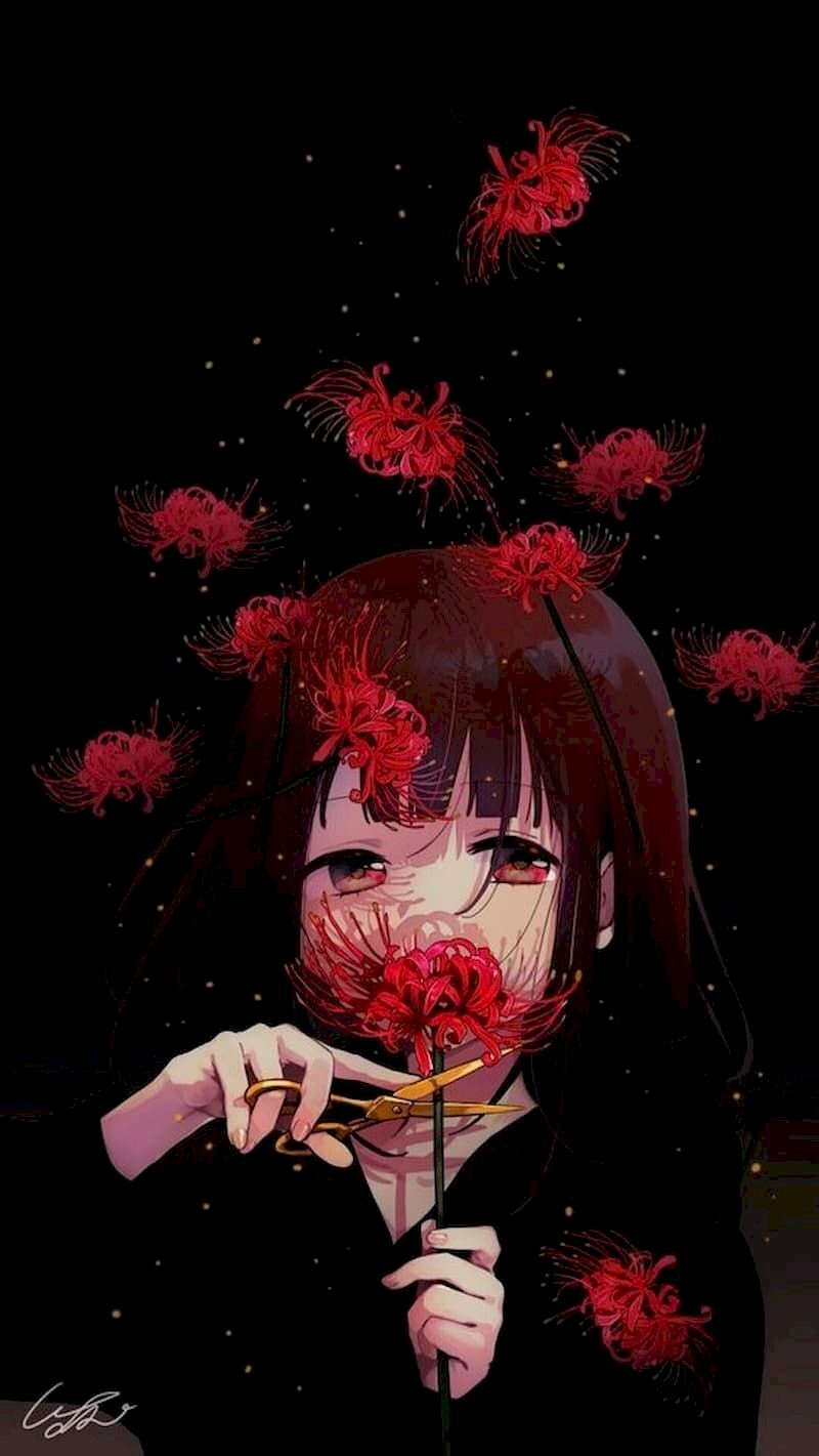 Ảnh anime che mặt với phong cách thời trang