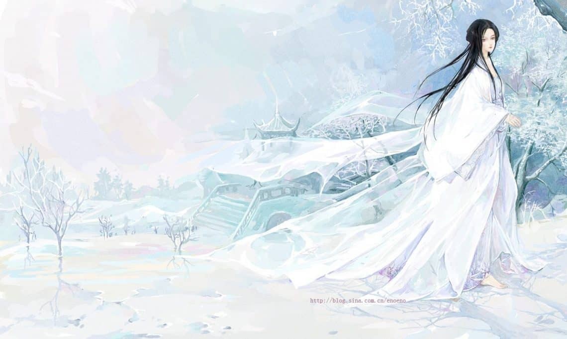 Ảnh anime cổ trang nữ Trung Quốc thể hiện sự duyên dáng và nét đẹp thanh cao