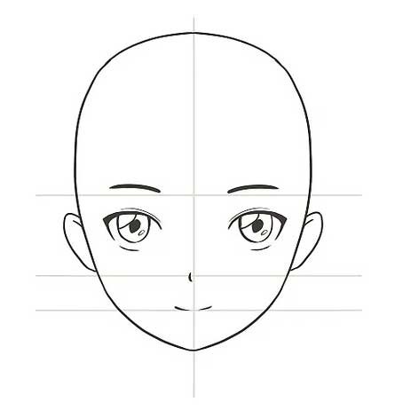 Ảnh anime dễ vẽ phác họa đầu nhân vật