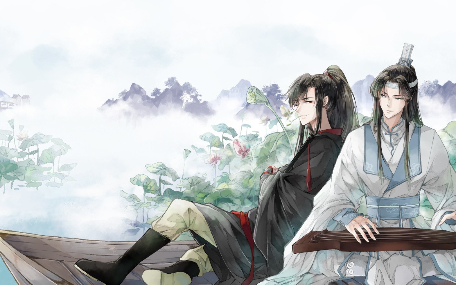 Ảnh anime nam cổ trang với phong thái uy nghiêm và mạnh mẽ