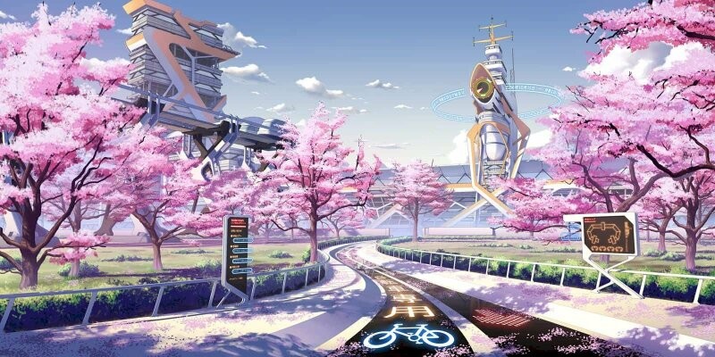 Ảnh bìa anime thiên nhiên hùng vĩ
