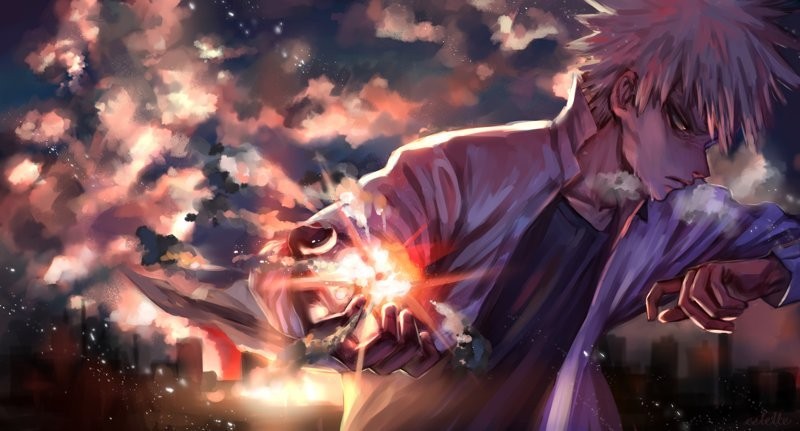 Ánh mắt sắc bén và cương nghị của Bakugou