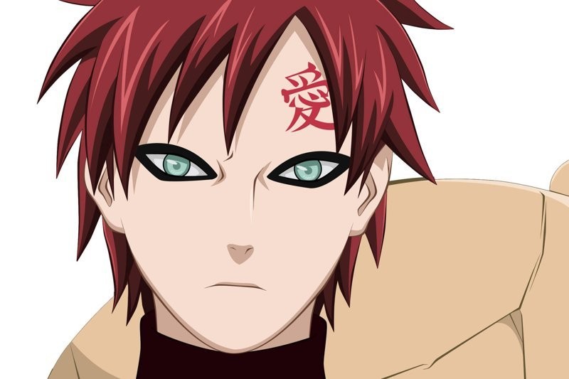 Ánh mắt sắc bén và quyết tâm của Gaara