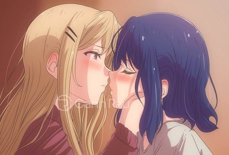 Ánh mắt yêu thương và sự chăm sóc trong ảnh anime bách hợp