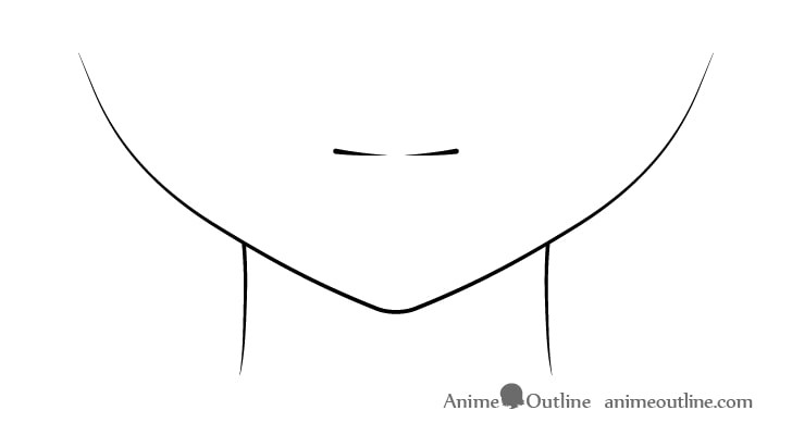 Ảnh miệng anime nữ với miệng cười nhẹ, gợi lên vẻ tinh tế và điềm đạm