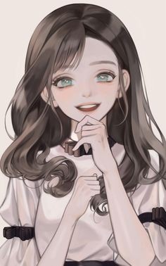 Ảnh miệng anime với nụ cười nhẹ nhàng nhưng ẩn chứa nhiều cảm xúc bên trong