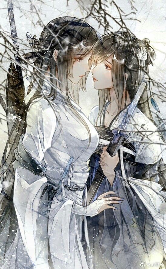 Ánh nhìn yêu thương và đồng điệu trong ảnh anime bách hợp