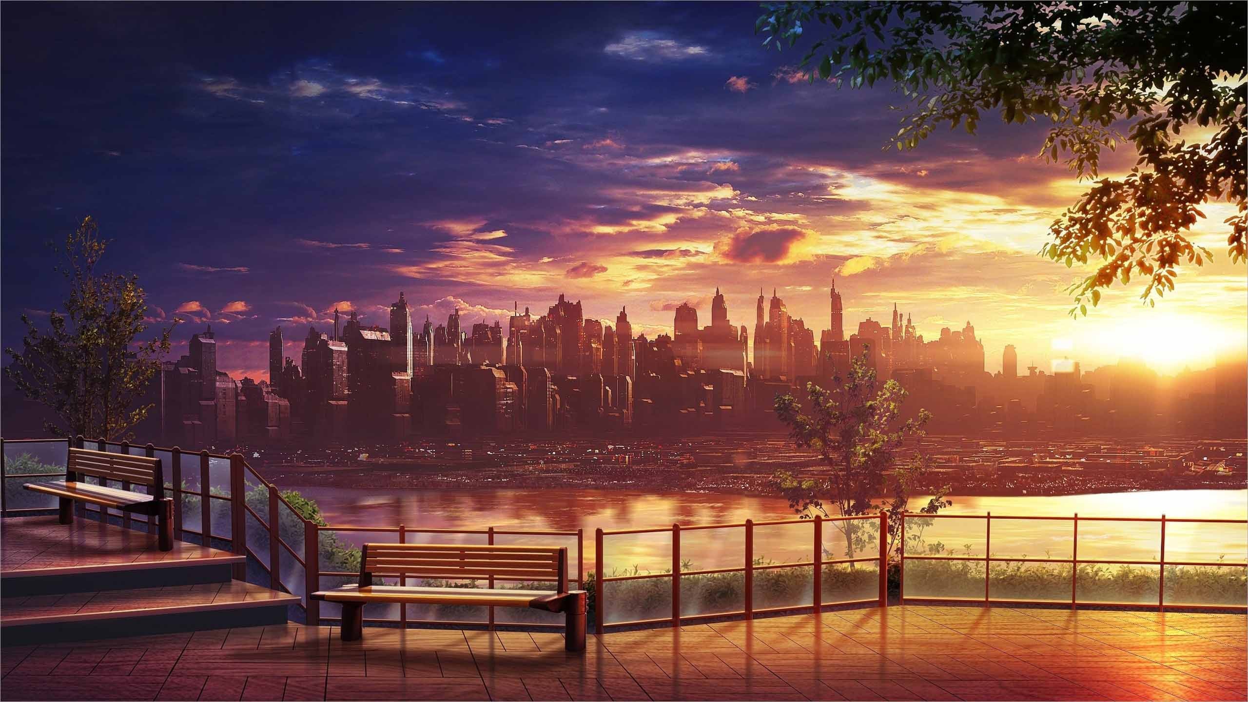 Ánh sáng hoàng hôn anime huyền bí
