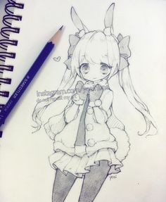 Ảnh vẽ anime nữ với mái tóc xoăn dài, váy trắng và ánh mắt buồn bã