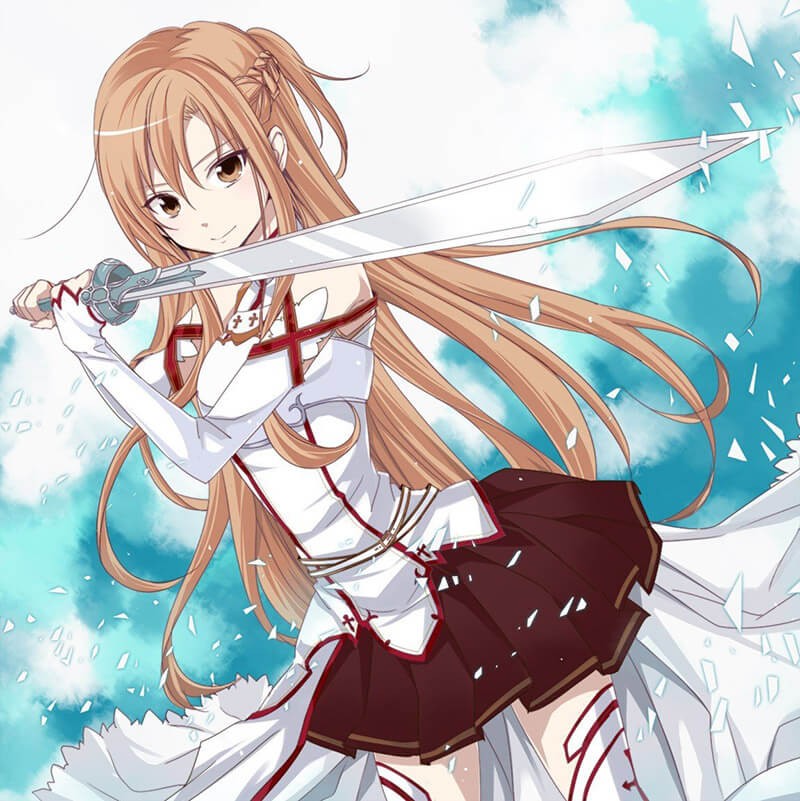 Asuna thể hiện nét ngại ngùng dễ thương