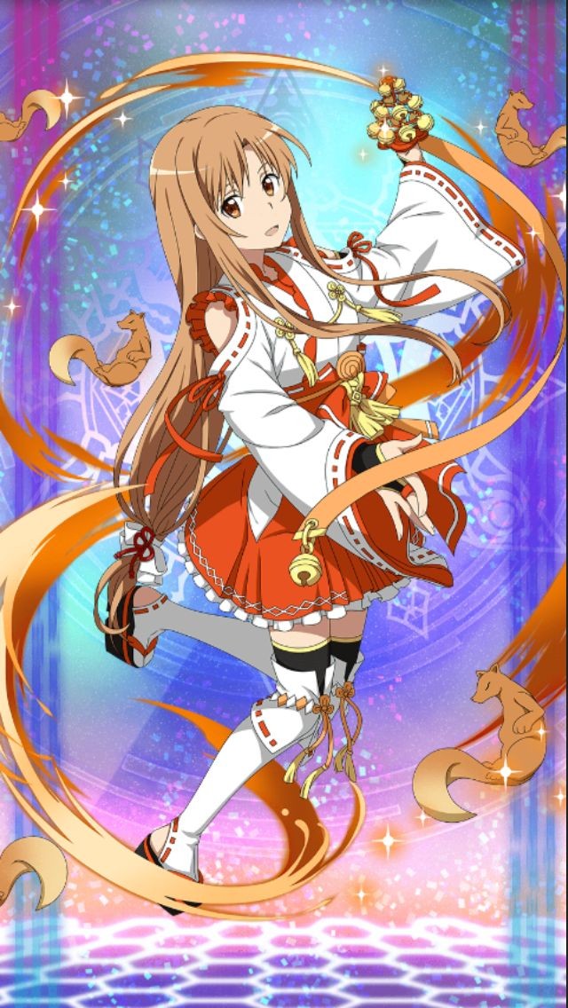Asuna với nụ cười rạng rỡ