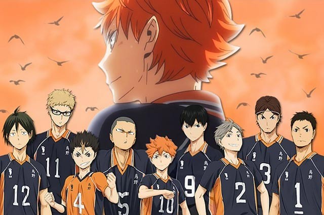 Bầu không khí sôi động trên sân bóng chuyền anime
