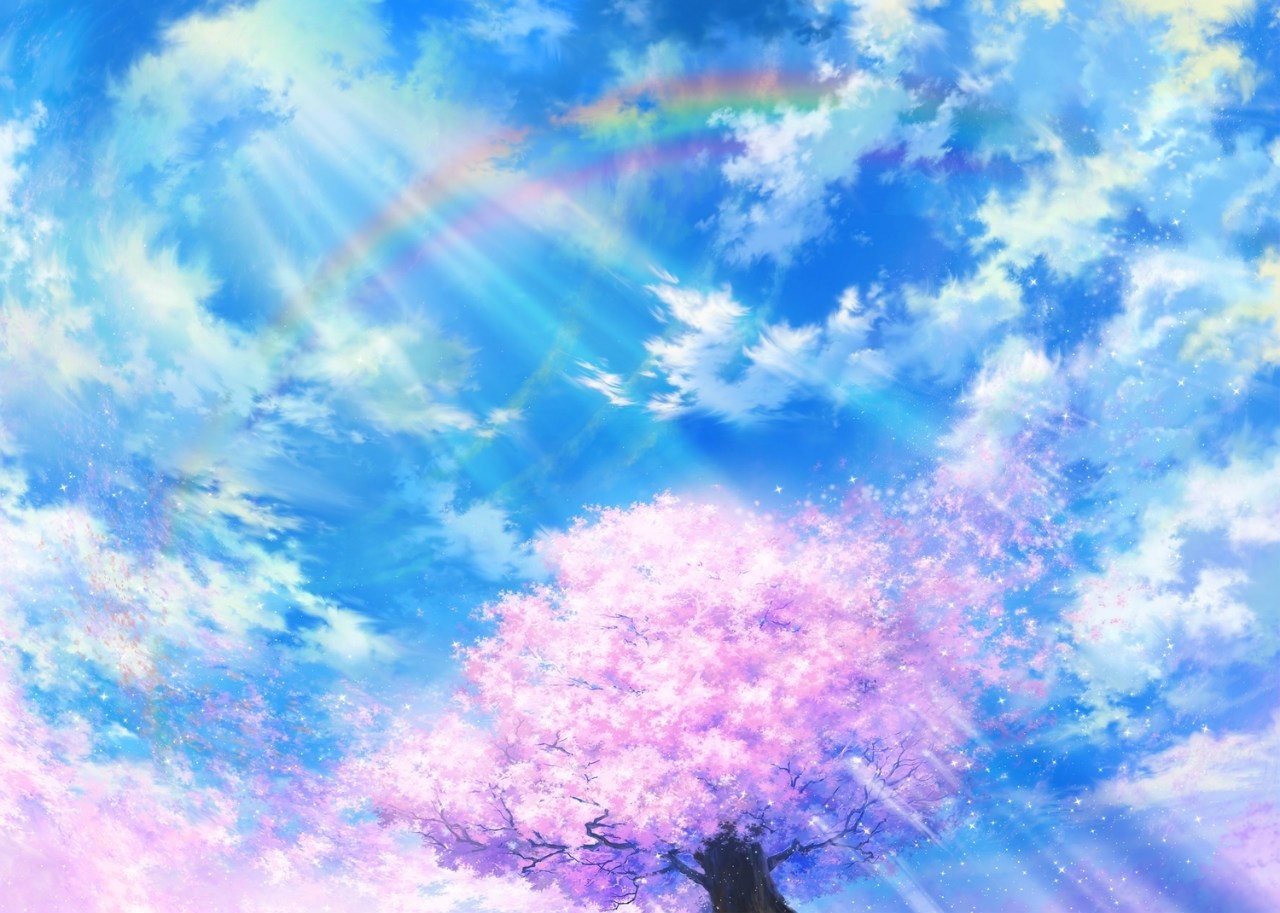 Bầu trời anime buổi sáng sớm