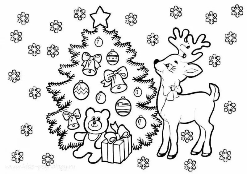Bé yêu thích mê với tranh tô màu Noel