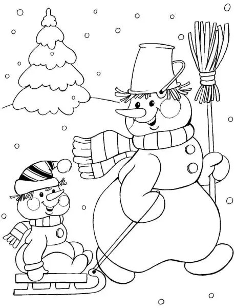 Bộ sưu tập tranh tô màu Noel cho bé miễn phí