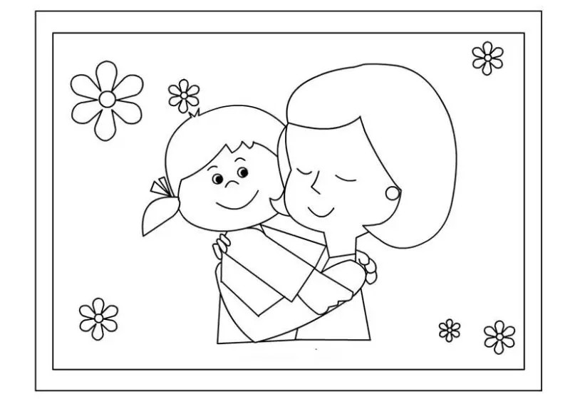Bộ tranh tô màu 20/10 đẹp - món quà bất ngờ cho ngày của mẹ và cô giáo.
