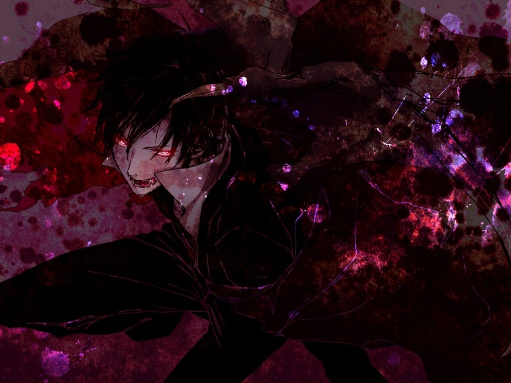 Bóng ma anime trong ánh sáng mờ ảo