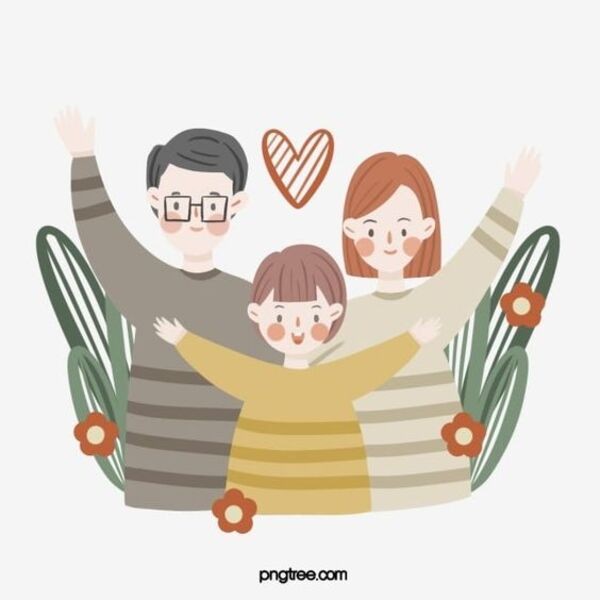 Bức ảnh gia đình anime tràn ngập niềm vui và sự quan tâm
