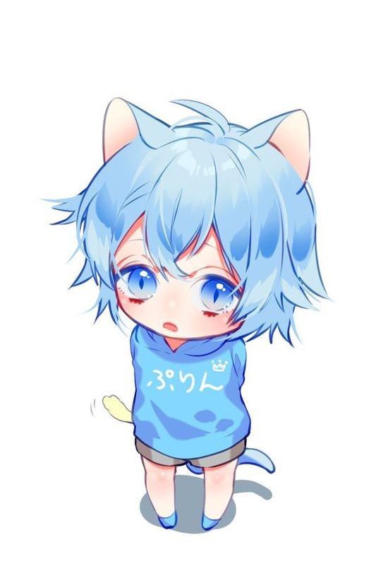 Cậu bé chibi bối rối