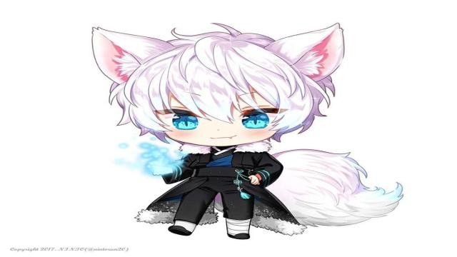 Cậu bé chibi trong bộ đồ võ sĩ