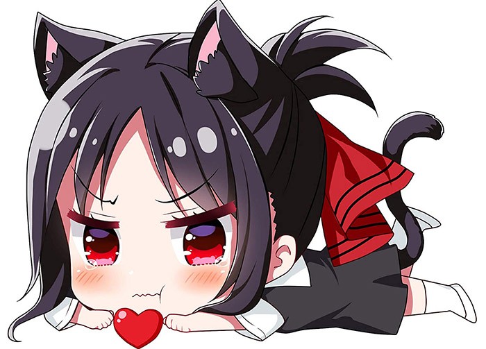 Chibi cầm trái tim