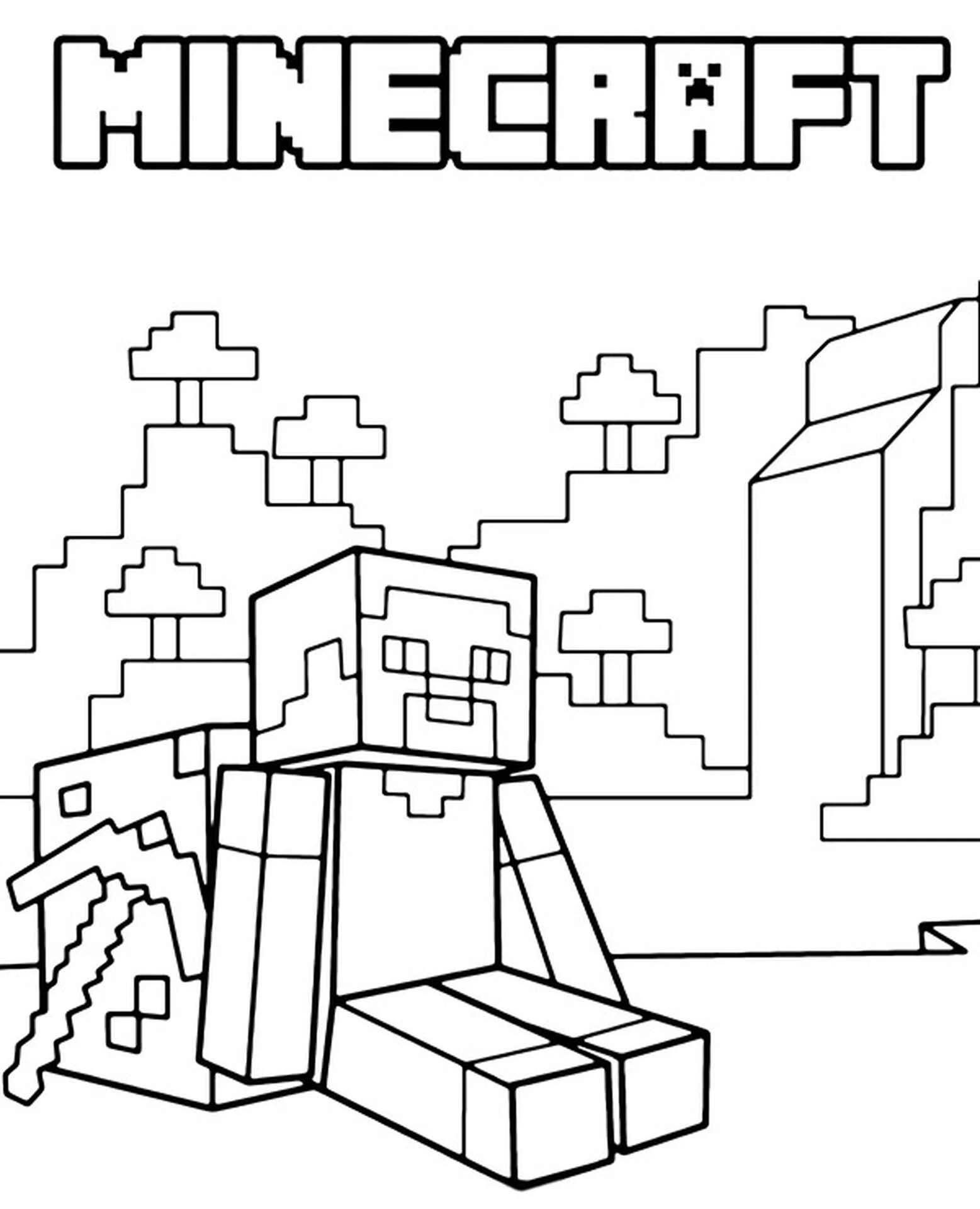 Chọn bộ tranh tô màu Minecraft phù hợp