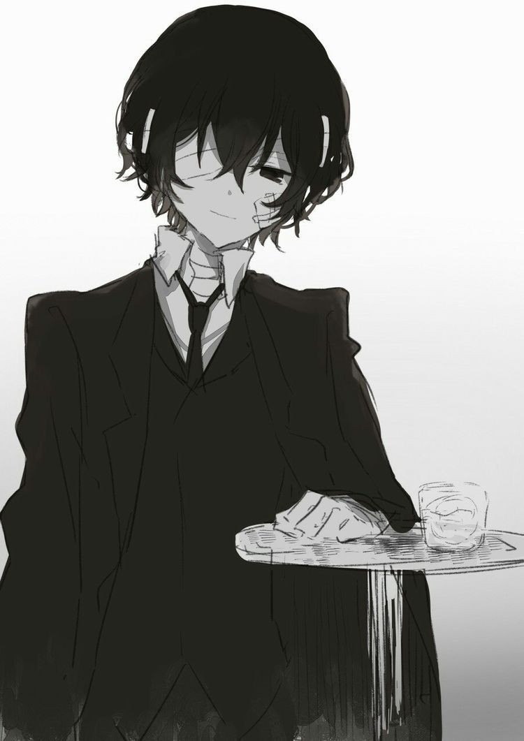 Cô bé anime với ánh mắt trầm buồn trong ảnh anime không màu