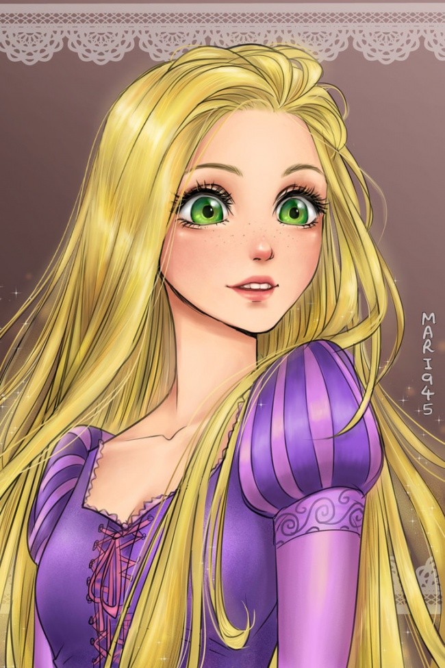 Công chúa anime lộng lẫy và tỏa sáng
