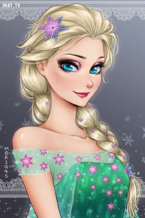 Công chúa anime ngây thơ và dễ thương