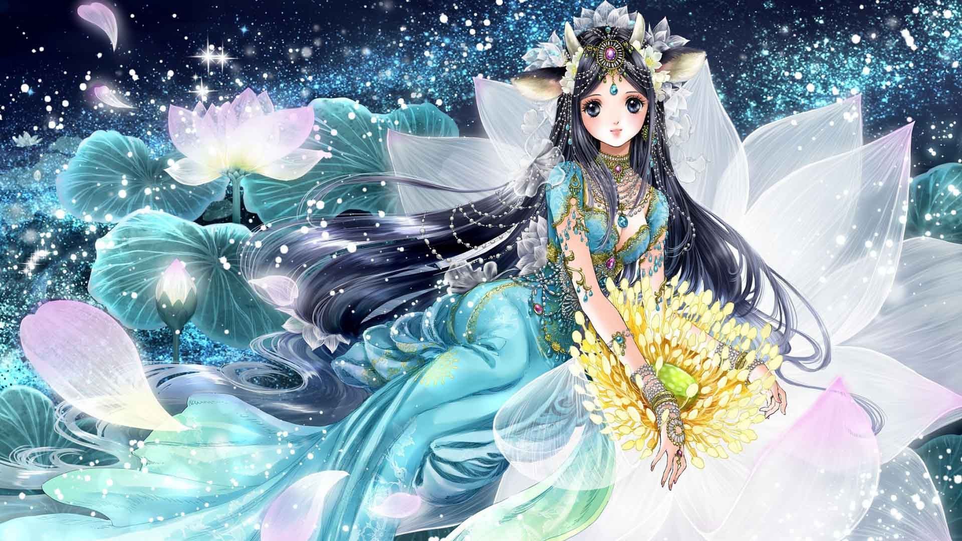 Công chúa anime ngây thơ và trong sáng