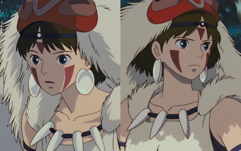 Công chúa San với vẻ đẹp mạnh mẽ trong Princess Mononoke