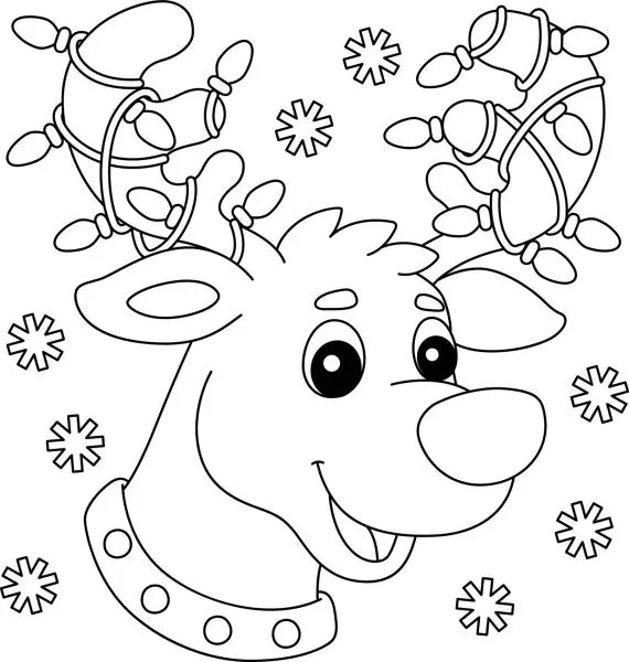 Cùng bé đón Giáng Sinh với tranh tô màu Noel