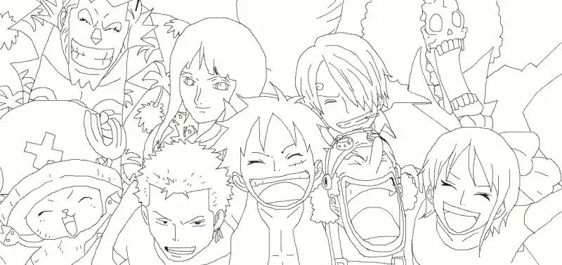 Cuộc phiêu lưu trên biển với tranh tô màu One Piece