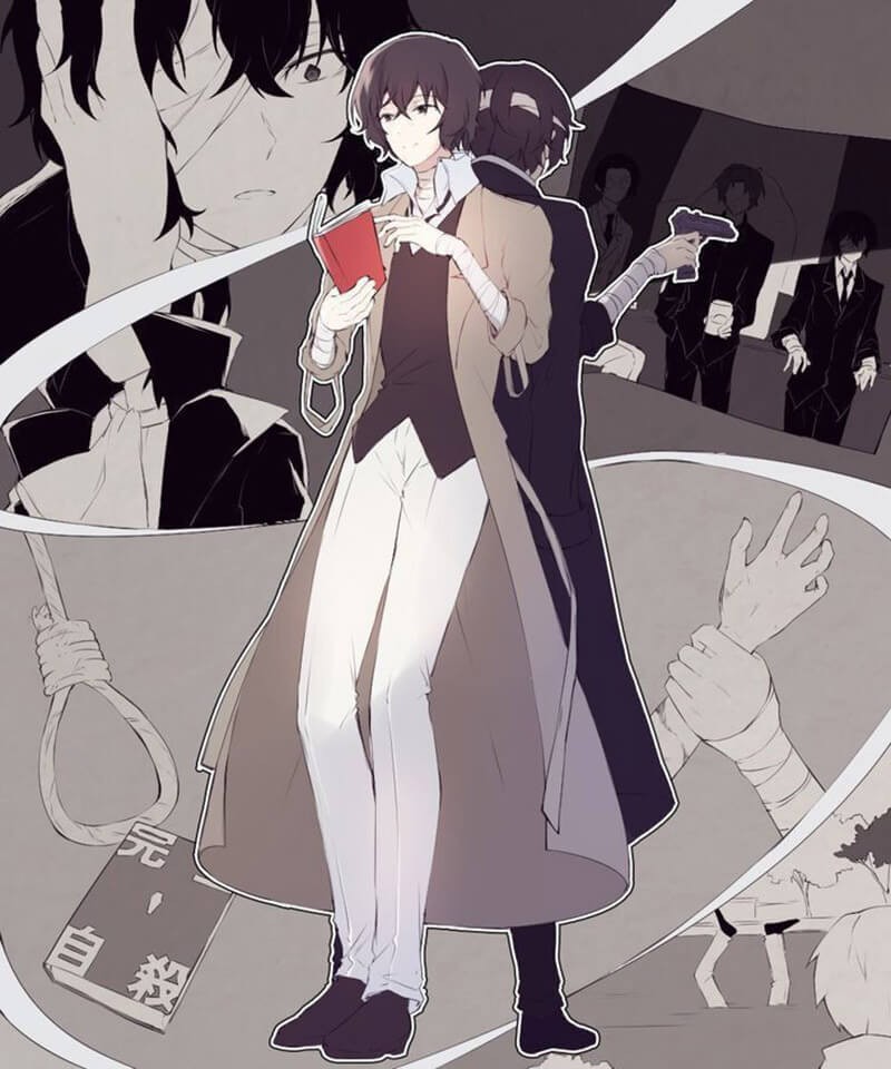 Dazai đắm chìm trong suy nghĩ