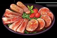 Delicious meat platter