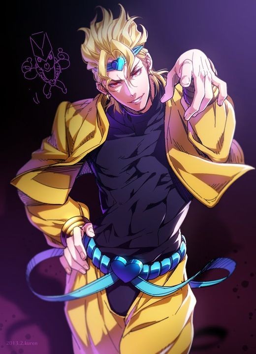 Dio Brando với ánh mắt sắc bén