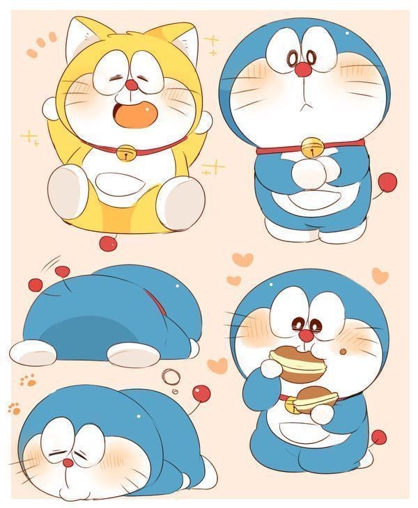 Doraemon với nụ cười rạng rỡ