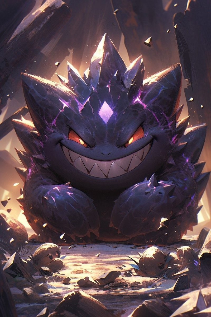 Gengar bước ra từ bóng tối, mang theo một cơn gió đầy bí ẩn