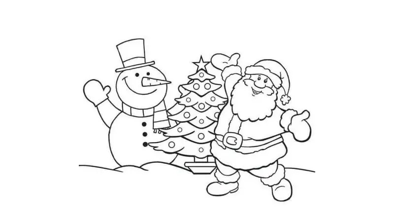 Giúp bé thỏa sức sáng tạo với tranh tô màu Noel siêu dễ thương
