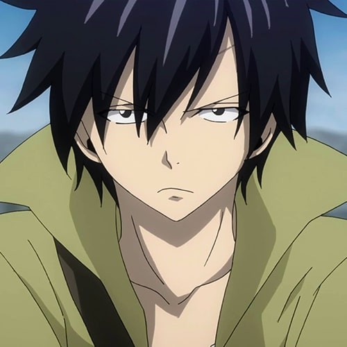 Gray Fullbuster với ánh mắt quyết tâm và khí chất mạnh mẽ