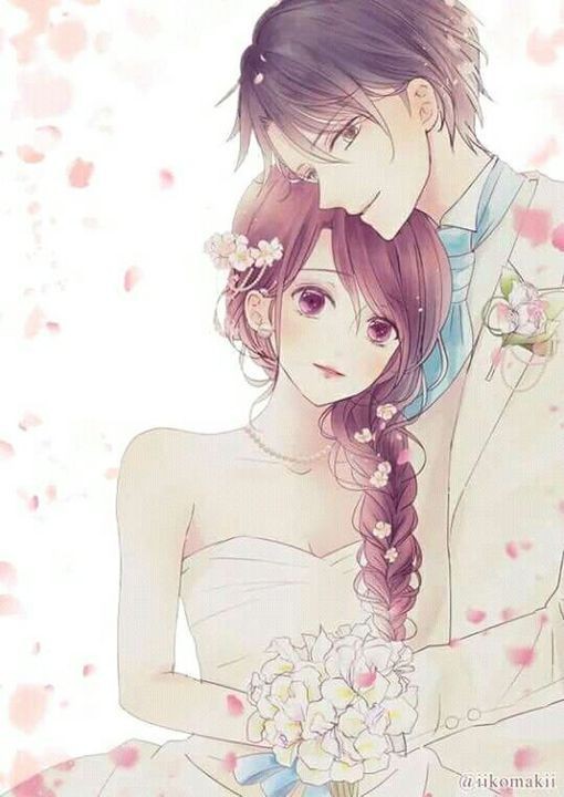 Hạnh phúc ngập tràn trong ảnh cưới anime