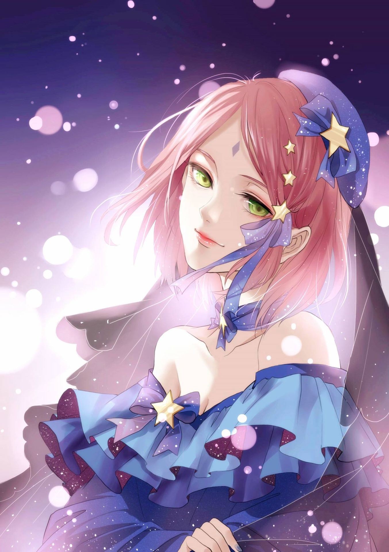 Haruno Sakura với nụ cười nhẹ nhàng, trong sáng và thuần khiết