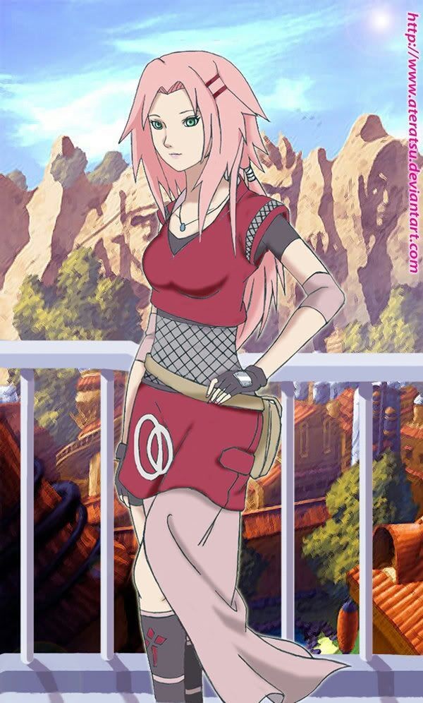 Haruno Sakura với sự suy tư thoáng qua trên gương mặt