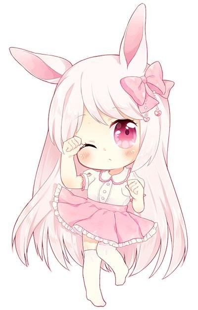 Hình ảnh con thỏ anime thư giãn