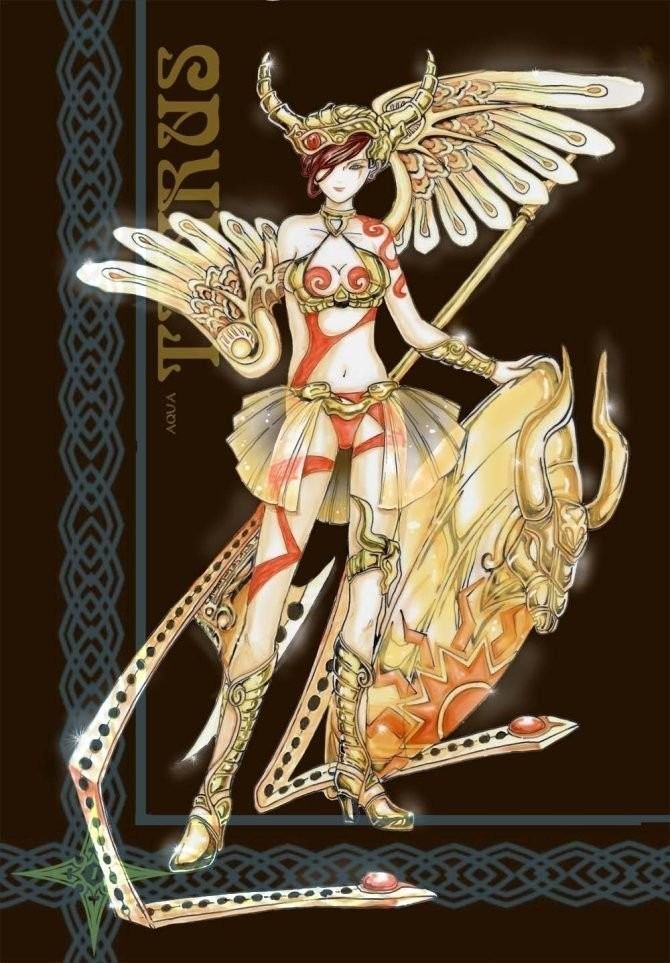 Hình ảnh cung Kim Ngưu anime mạnh mẽ