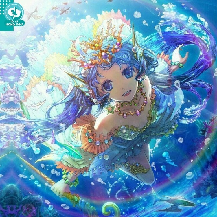 Hình ảnh cung Song Ngư anime nhẹ nhàng và lãng mạn
