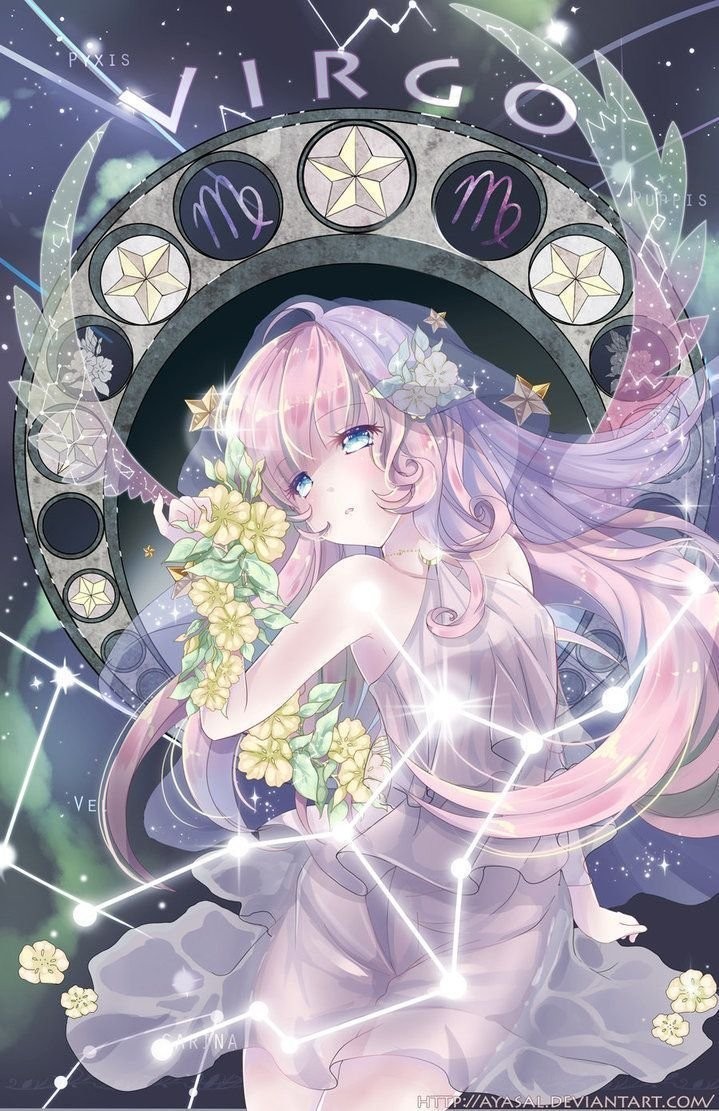 Hình ảnh cung Xử Nữ với phong thái thông minh và khéo léo được khắc họa trong anime