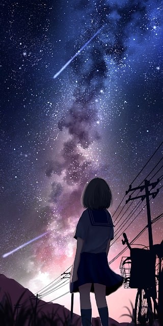 Hình ảnh dải ngân hà anime độc đáo